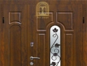 Входные двери со стеклом и ковкой в Украине оптом и в розницу